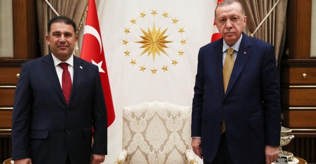 Cumhurbaşkanı Erdoğan KKTC Başbakanı Saner'i kabul etti