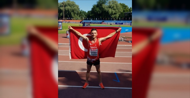 Milli atlet Mert Kahraman'dan Avrupa 20 Yaş Altı Atletizm Şampiyonası'nda gümüş madalya