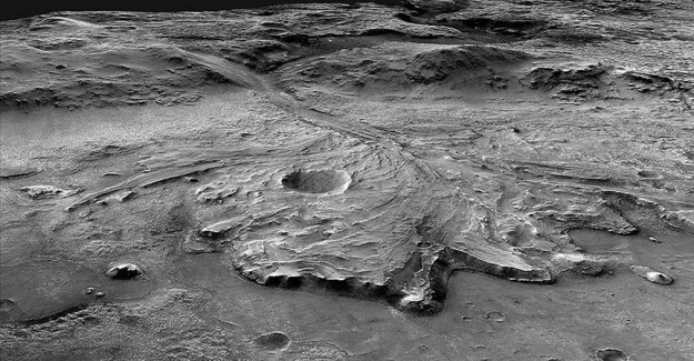 Mars'ın Jezero Krateri'ndeki kayaların volkanik kökenli olduğu belirlendi